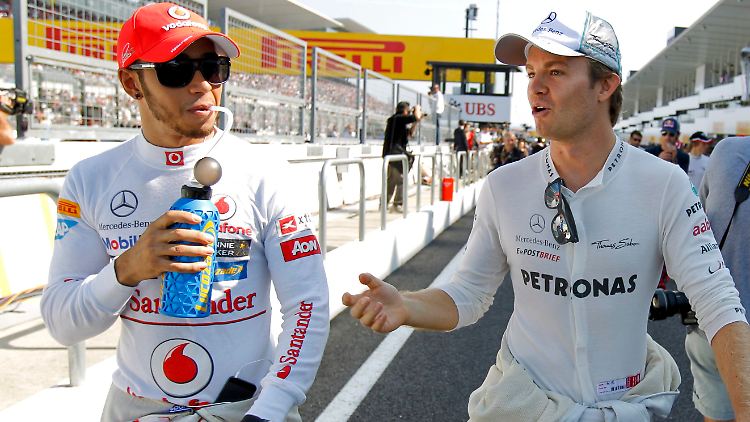 Bald Kollegen: Lewis Hamilton und Nico Rosberg.
