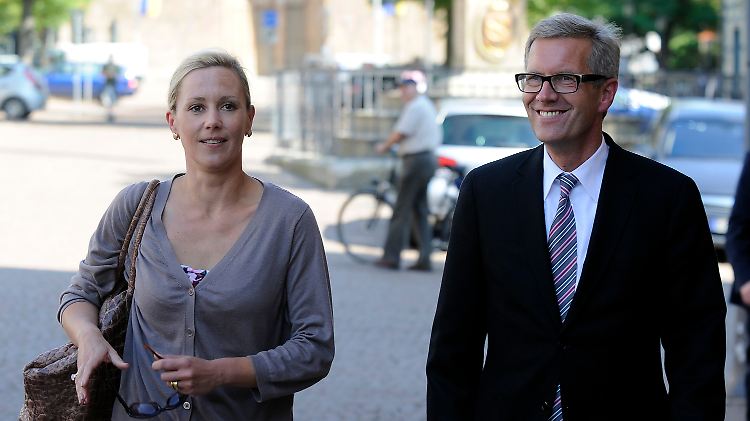 Ex-Bundespräsident Wulff und seine Frau Anfang September 2012 in Duderstadt.