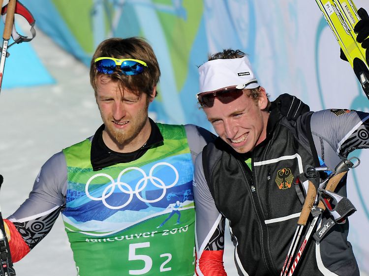 Auch Routinier Axel Teichmann (l.) und Youngster Tim Tscharnke harmonierten prächtig - sie gewannen Silber.