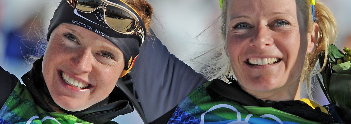 Nicht schlecht: Evi Sachenbacher-Stehle und Claudia Nystad.