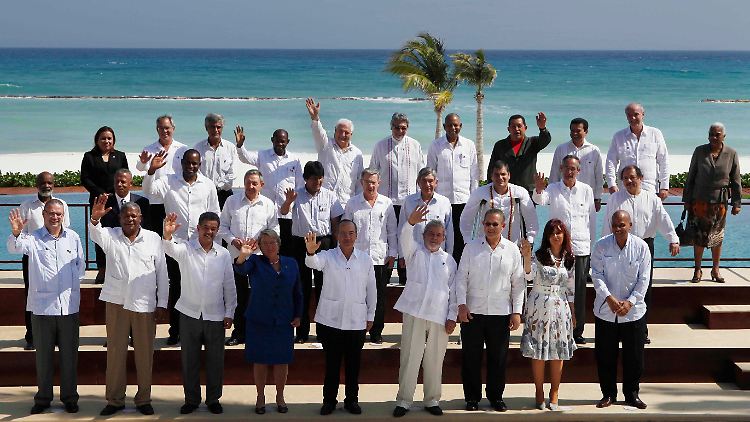 Gruppenfoto in Cancún.