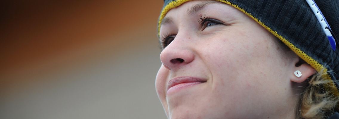 Schaute zu. Nur, sagen viele: Magdalena Neuner.