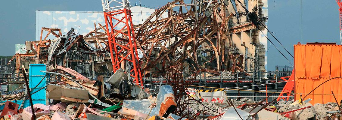Der zerstörte Reaktor Nr. 3 in Fukushima Daiichi.