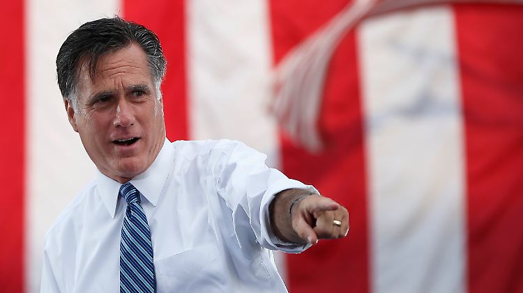 Mitt Romney bei einer Wahlkampfveranstaltung in Ohio.