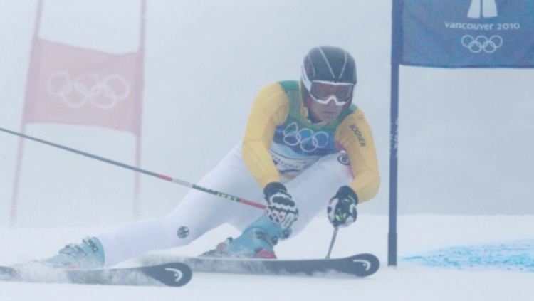 Maria Riesch liegt nanch dem ersten Durchgang auf Platz sieben, darf aber noch hoffen.