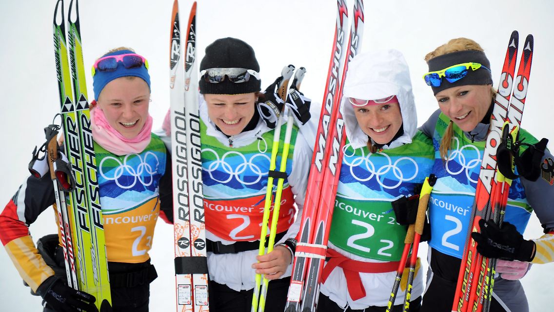 Silberlächeln: Miriam Gossner, Katrin Zeller, Evi Stehle-Sachenbacher und Claudia Nystad.