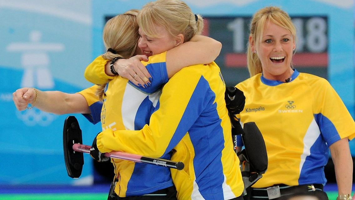 Schwedinnen im Finale: Anette Norberg, Eva Lund und Anna LeMoine.