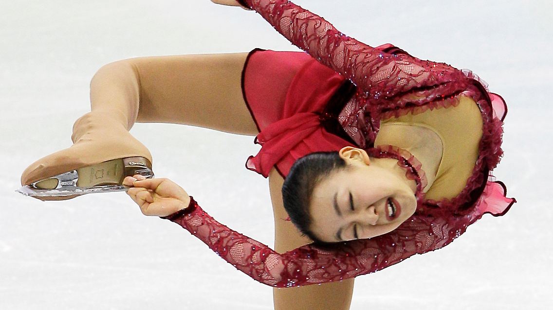 Die Japanerin Mao Asada konnte das hohe Anfangsniveau ihrer Kür nicht bis zum Ende durchhalten.