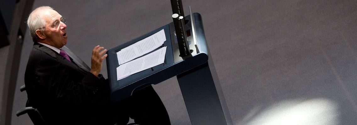 Wolfgang Schäuble will mehr Kompetenzen nach Brüssel verlagern.