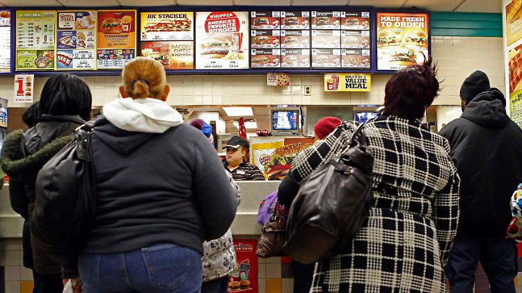 Der Konsum von Fast Food in den USA steigt weiter an.