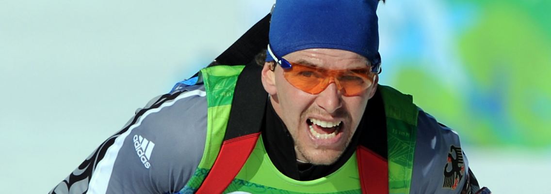 Dann mal los: Michael Greis startet heute in der Biathlon-Staffel.