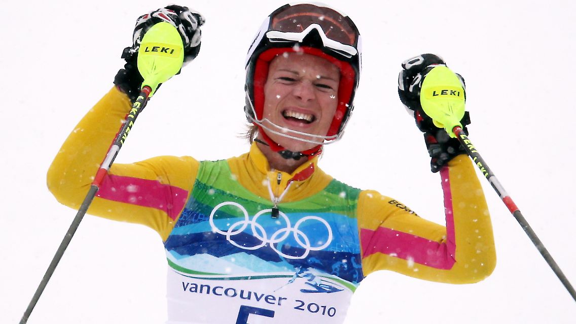 Doppelgold: Maria Riesch.