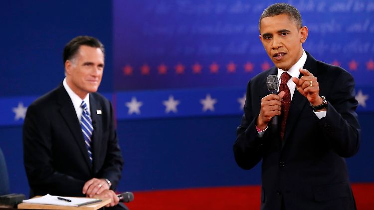 Präsident Obama griff seinen politischen Gegner in der zweiten TV-Debatte immer wieder an.