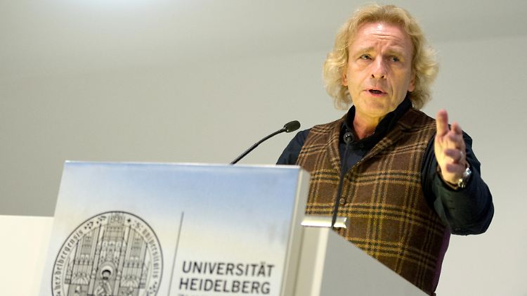 Thomas Gottschalk bei seinem Gastvortrag an der Universität Heidelberg.