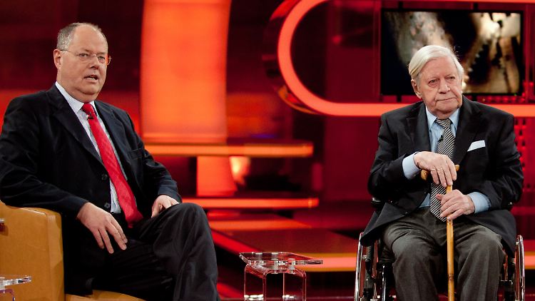 Helmut Schmidt will Peer Steinbrück als Kanzler.
