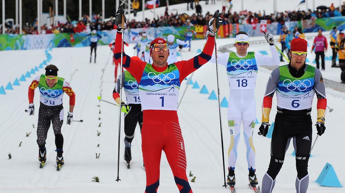 Nur Petter Northug war in der "Königsdisziplin" schneller als Axel Teichmann.