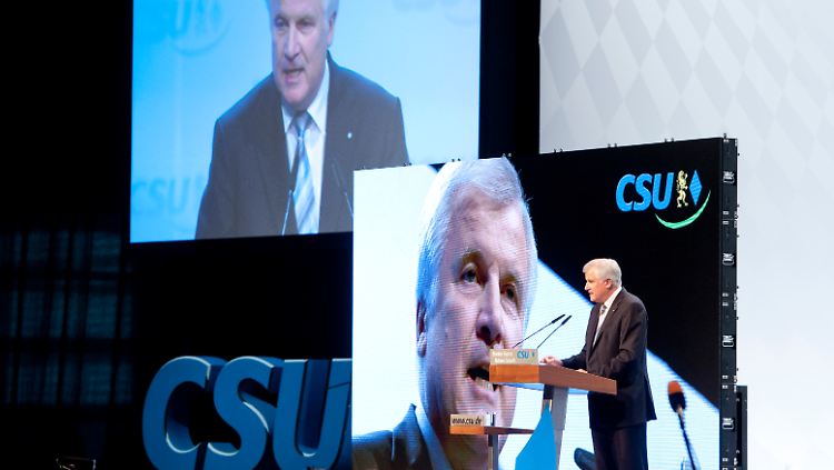 Horst-Seehofer-Show in München.