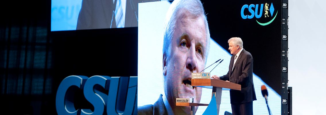 Horst-Seehofer-Show in München.