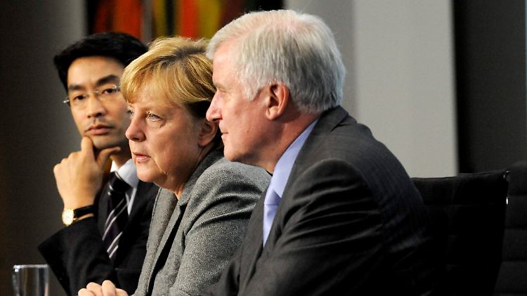 Die Drei von der zerstrittenen Koalition.