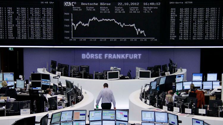 Die Dax-Kurve des Vortages: Am ersten Tag der Woche bekam der Dax kalte Füße.