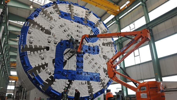Das neueste Aushängeschild von Herrenknecht: Dieses Riesenrad soll einen U-Bahntunnel durch das Erdreich unter Rio de Janeiro fräsen.