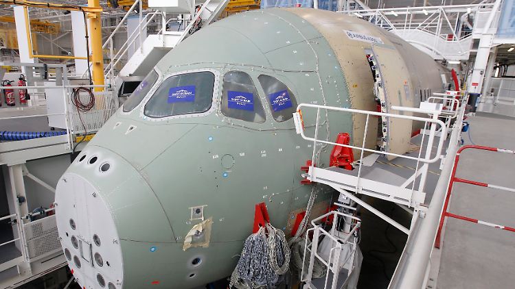 In Toulouse wird der A350 endmontiert.