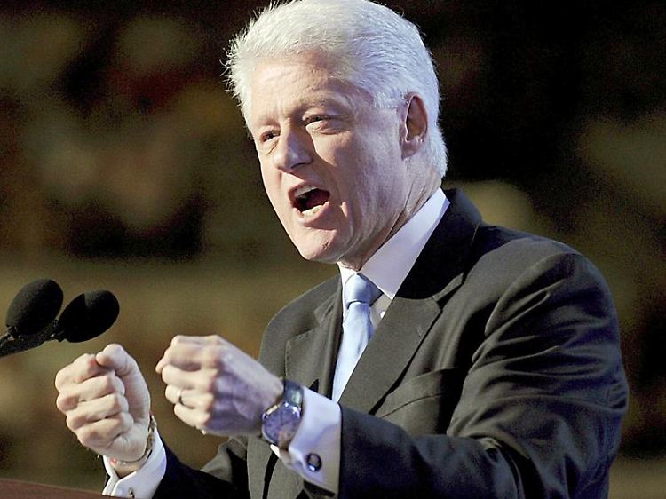 Bill Clinton wünscht Tiger Woods alles Gute.