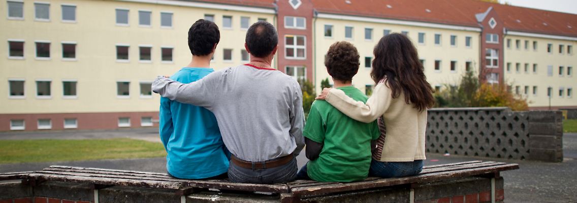 Diese syrische Flüchtlingsfamilie fand in Brandenburg Sicherheit.