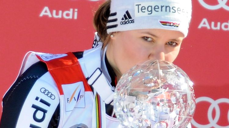 "Es ist immer schön, wenn man eine Kugel mit nach Hause nehmen kann": Viktoria Rebensburg.