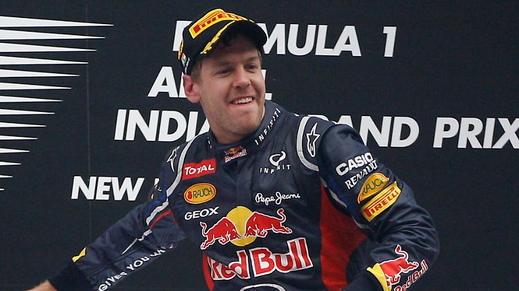 "Woohooo! Yes!" Sebastian Vettel.