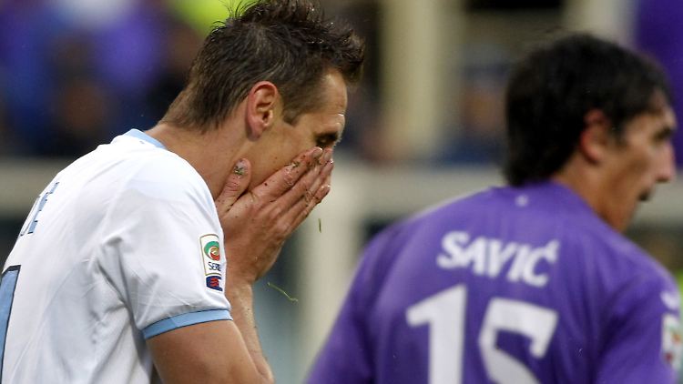 Florenz, die Frisur sitzt: Miroslav Klose.