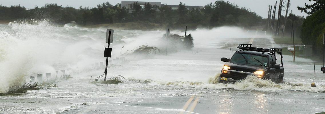 Eigentlich dürfte sich in den Hamptons niemand mehr bewegen. Die New York vorgelegerte Inselkette gilt als evakuiert.