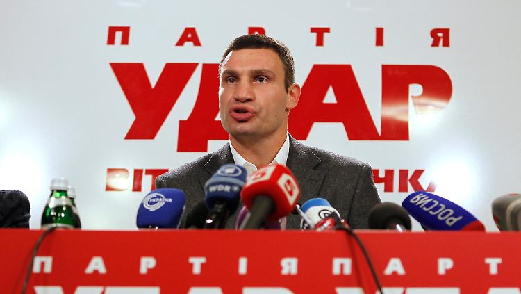Der "zweite Wahlsieger" ist Boxer und Polit-Newcomer Vitali Klitschko.