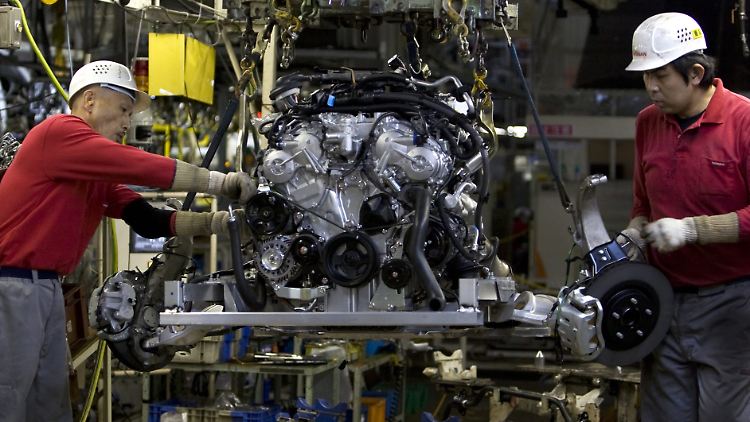 Motorenproduktion bei Nissan.