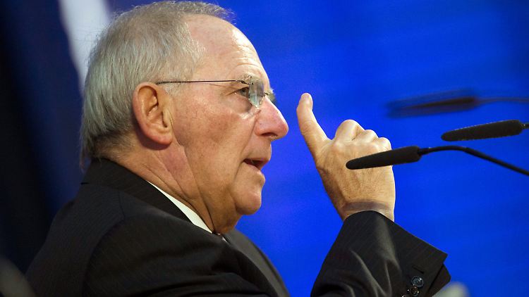 Schäuble: Deutschland ist "Stabilitätsanker und Wachstumslokomotive". 