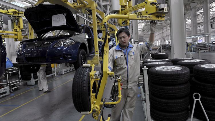 Produktion beim Autobauer in Shenyang.