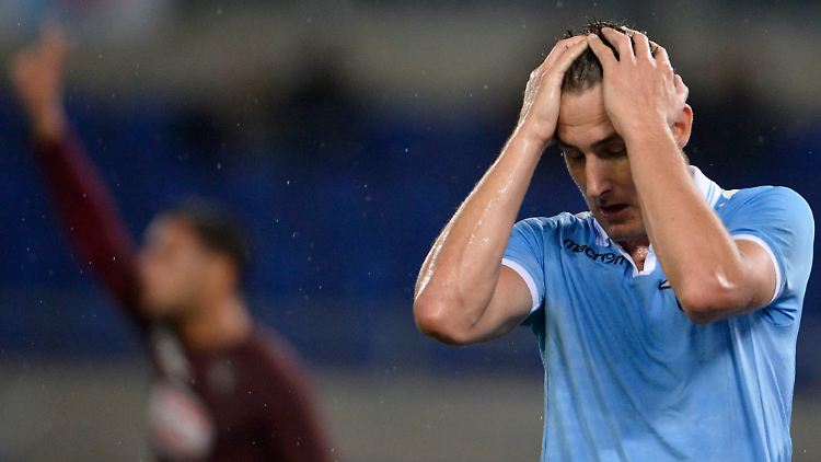 Miroslav Klose: Immerhin das Haareraufen klappte.
