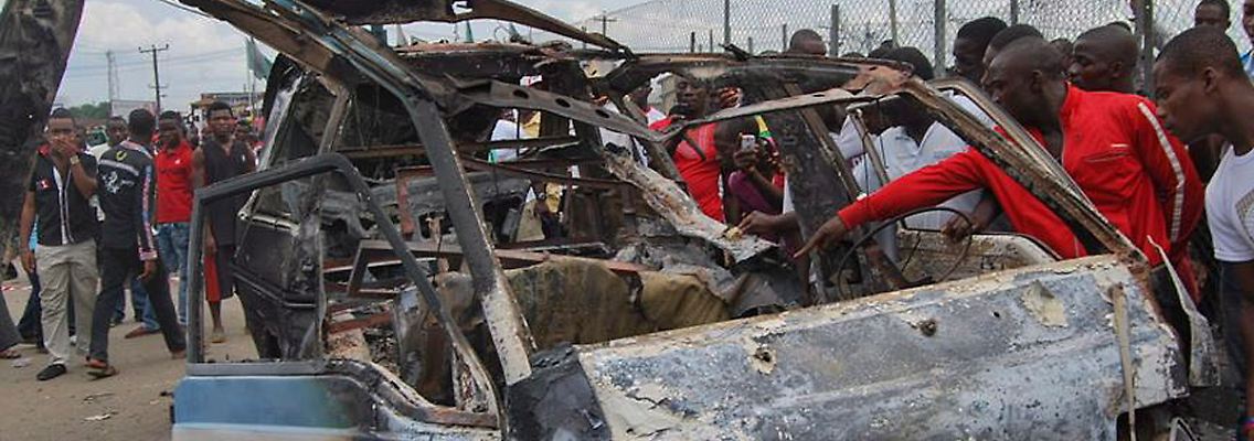 Folgen eines Anschlags der Sekte Boko Haram im Mai.