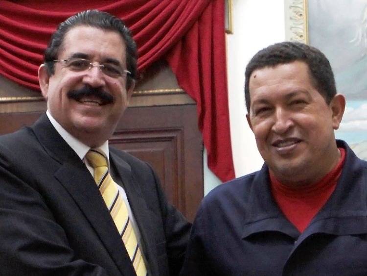 Politische Freunde: Zelaya (l) und Chávez.