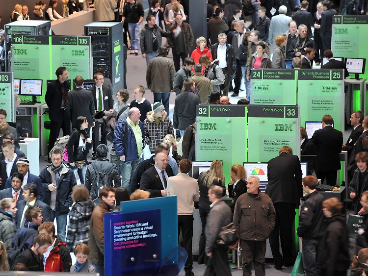Besucher der CeBIT.