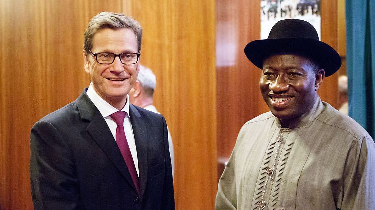Guido Westerwelle mit Goodluck Ebele Jonathan.