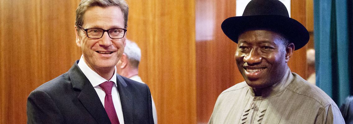 Guido Westerwelle mit Goodluck Ebele Jonathan.