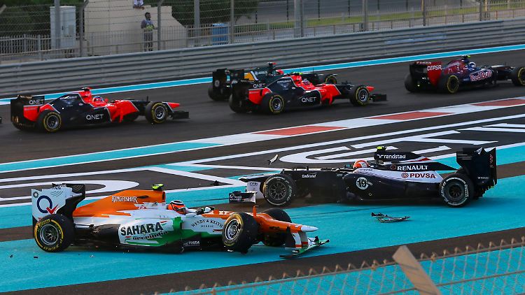 Nico Hülkenberg drehte sich schon in der ersten Kurve aus dem Rennen.