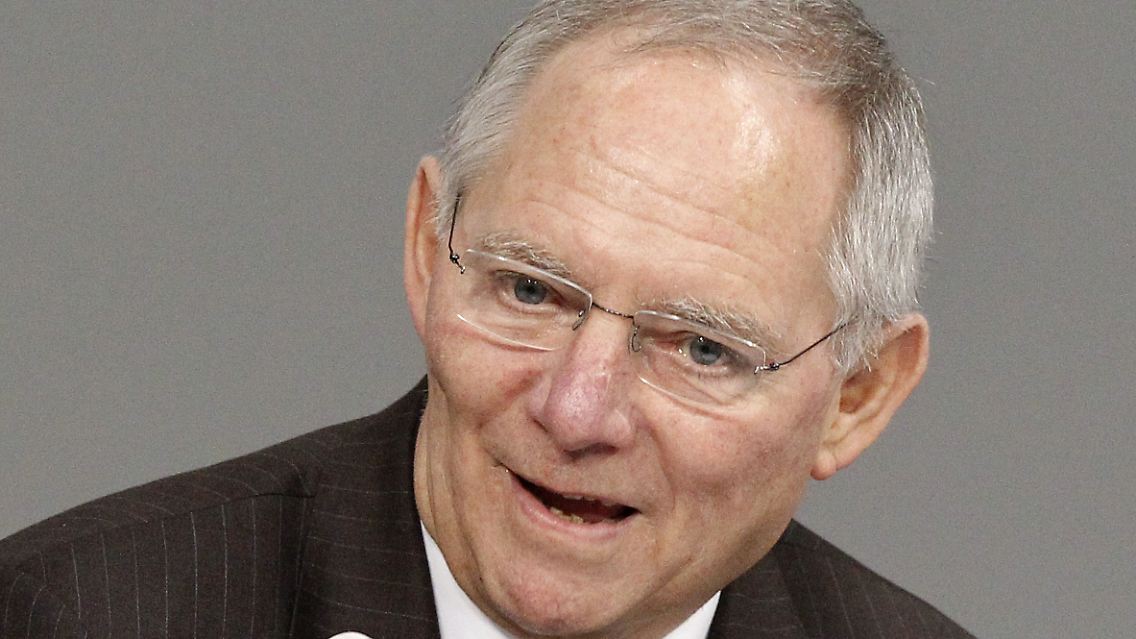 Wolfgang Schäuble: Die Eurozone benötigt eine Institution.