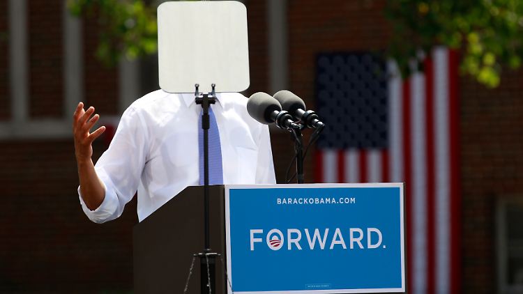 Barack Obama bei einer Rede im umkämpften Bundesstaat Ohio.