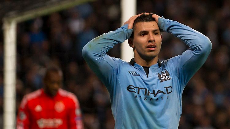 Sergio Agüero schoss ein Tor für City. Das reichte nicht zum ersten Sieg.