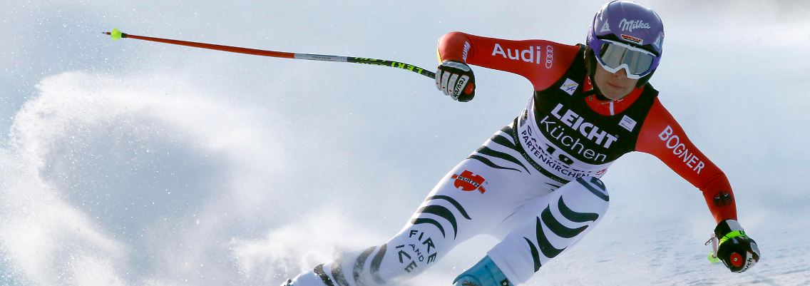 Auch mal schneller: Maria Riesch.
