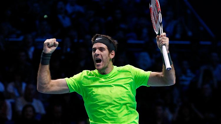 Mit viel Klasse und etwas Glück setzte sich Juan Martin Del Potro gegen Roger Federer durch.