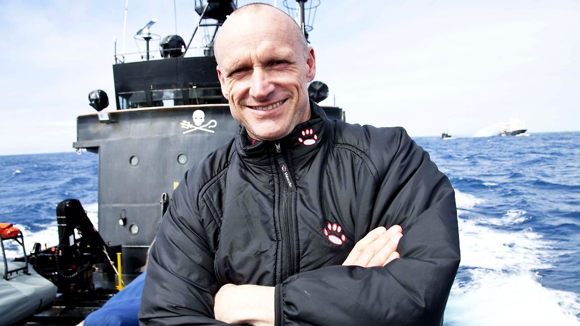 Tierschützer Pete Bethune (Foto Februar 2010) kämpft gegen das Abschlachten der Wale.