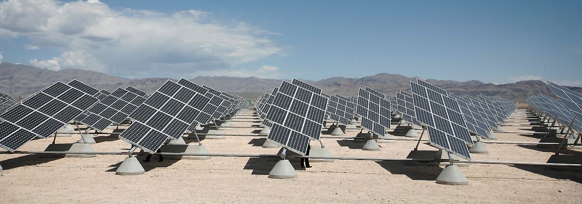 "Nellis Air Force Base" bei Las Vegas: Hier sprach US-Präsident Obama im vergangenen Frühjahr über die Eckpunkte seiner Energiepolitik.